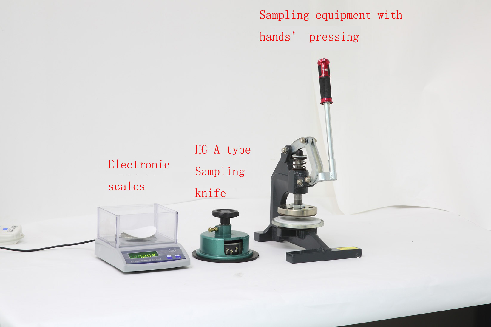 Electronic scales/HG-A type Sampling knife /Sampling equipment with hands’ pressing